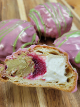 Load image into Gallery viewer, Raspberry & Pistachio Profiterole Trio